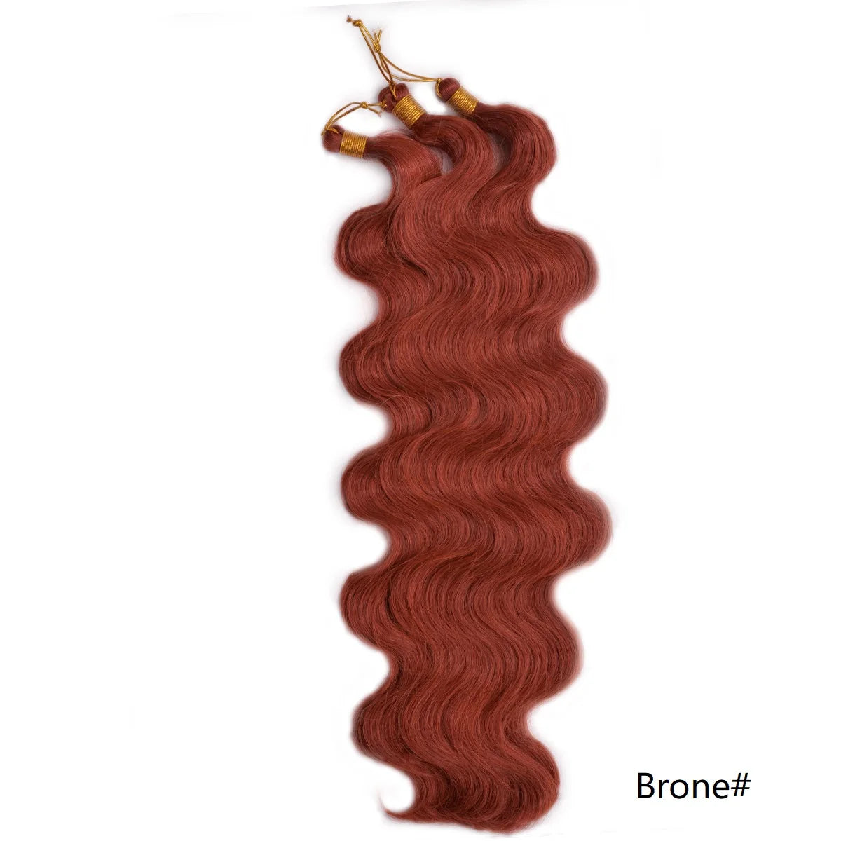 Lot de 3 mèches synthétiques à tresser en vrac, 24 pouces, lala curl ondulations naturelles, bordeaux, pour tresses au crochet et tresses torsadées style bohème