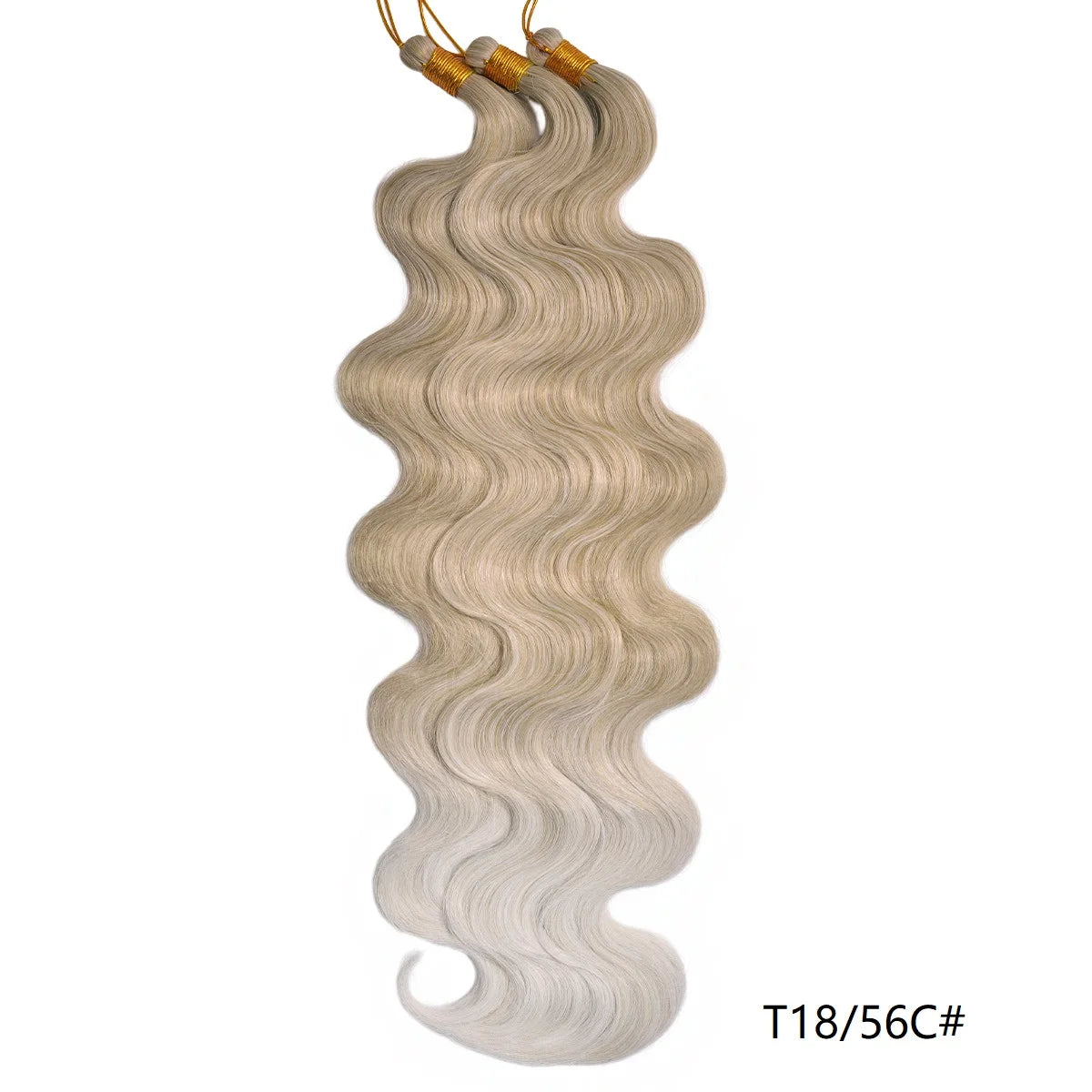 Lot de 3 mèches synthétiques à tresser en vrac, 24 pouces, lala curl ondulations naturelles, bordeaux, pour tresses au crochet et tresses torsadées style bohème