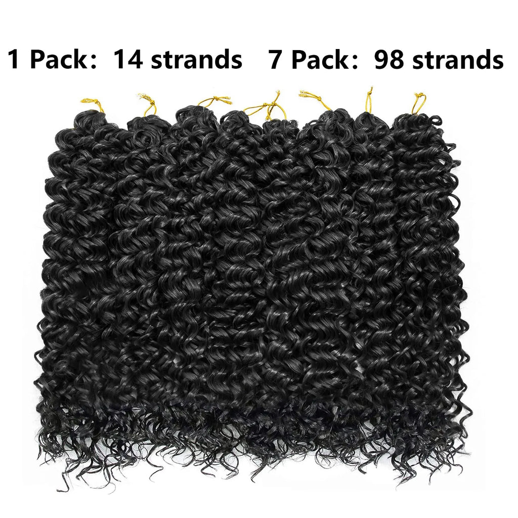 1/7 paquets de cheveux crépus pour crochet, cheveux crépus GoGo Curl pour femmes, noir naturel, cheveux pour tresses ondulés profonds, synthétiques