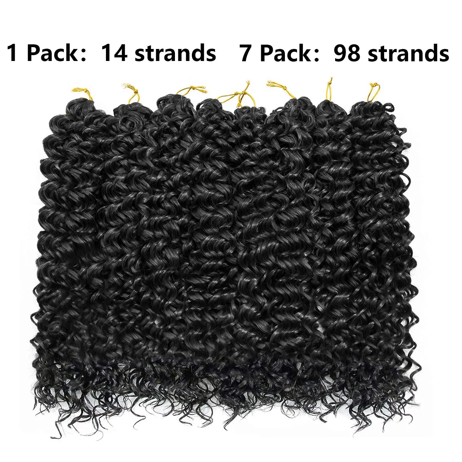 1/7 paquets de cheveux crépus pour crochet, cheveux crépus GoGo Curl pour femmes, noir naturel, cheveux pour tresses ondulés profonds, synthétiques