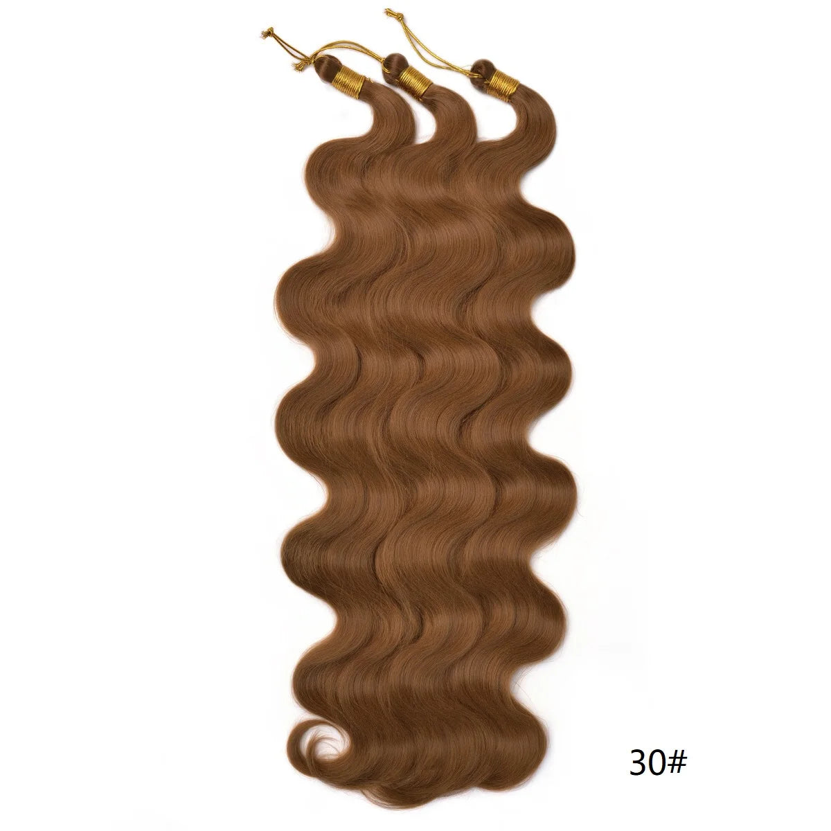 Lot de 3 mèches synthétiques à tresser en vrac, 24 pouces, lala curl ondulations naturelles, bordeaux, pour tresses au crochet et tresses torsadées style bohème
