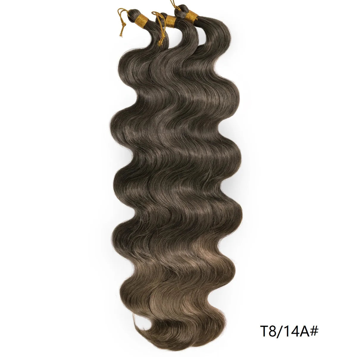 Lot de 3 mèches synthétiques à tresser en vrac, 24 pouces, lala curl ondulations naturelles, bordeaux, pour tresses au crochet et tresses torsadées style bohème