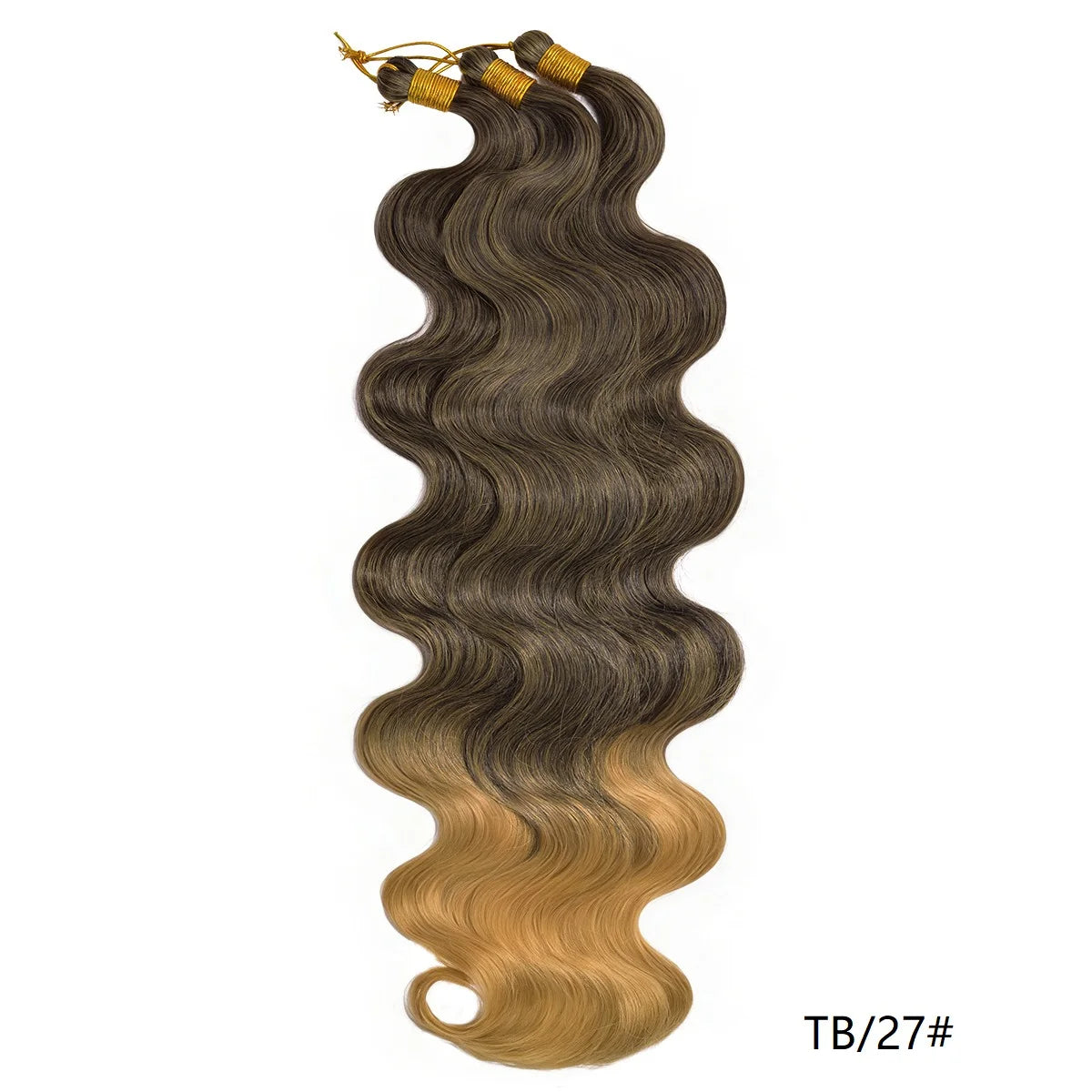 Lot de 3 mèches synthétiques à tresser en vrac, 24 pouces, lala curl ondulations naturelles, bordeaux, pour tresses au crochet et tresses torsadées style bohème