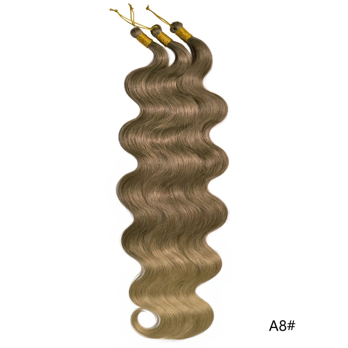 Lot de 3 mèches synthétiques à tresser en vrac, 24 pouces, lala curl ondulations naturelles, bordeaux, pour tresses au crochet et tresses torsadées style bohème