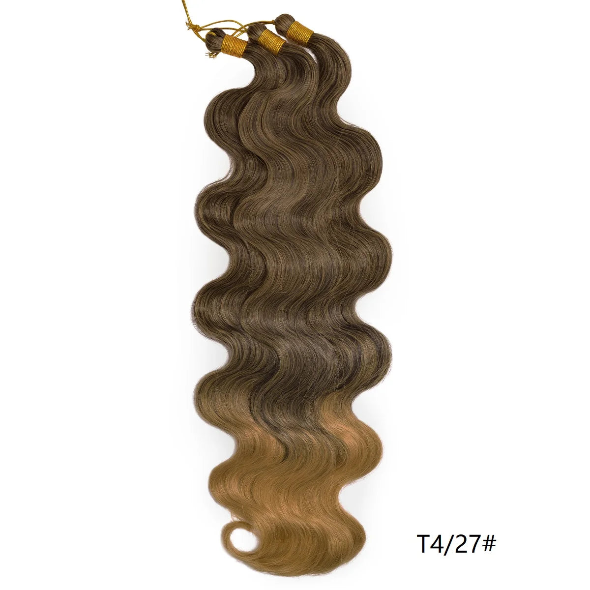 Lot de 3 mèches synthétiques à tresser en vrac, 24 pouces, lala curl ondulations naturelles, bordeaux, pour tresses au crochet et tresses torsadées style bohème