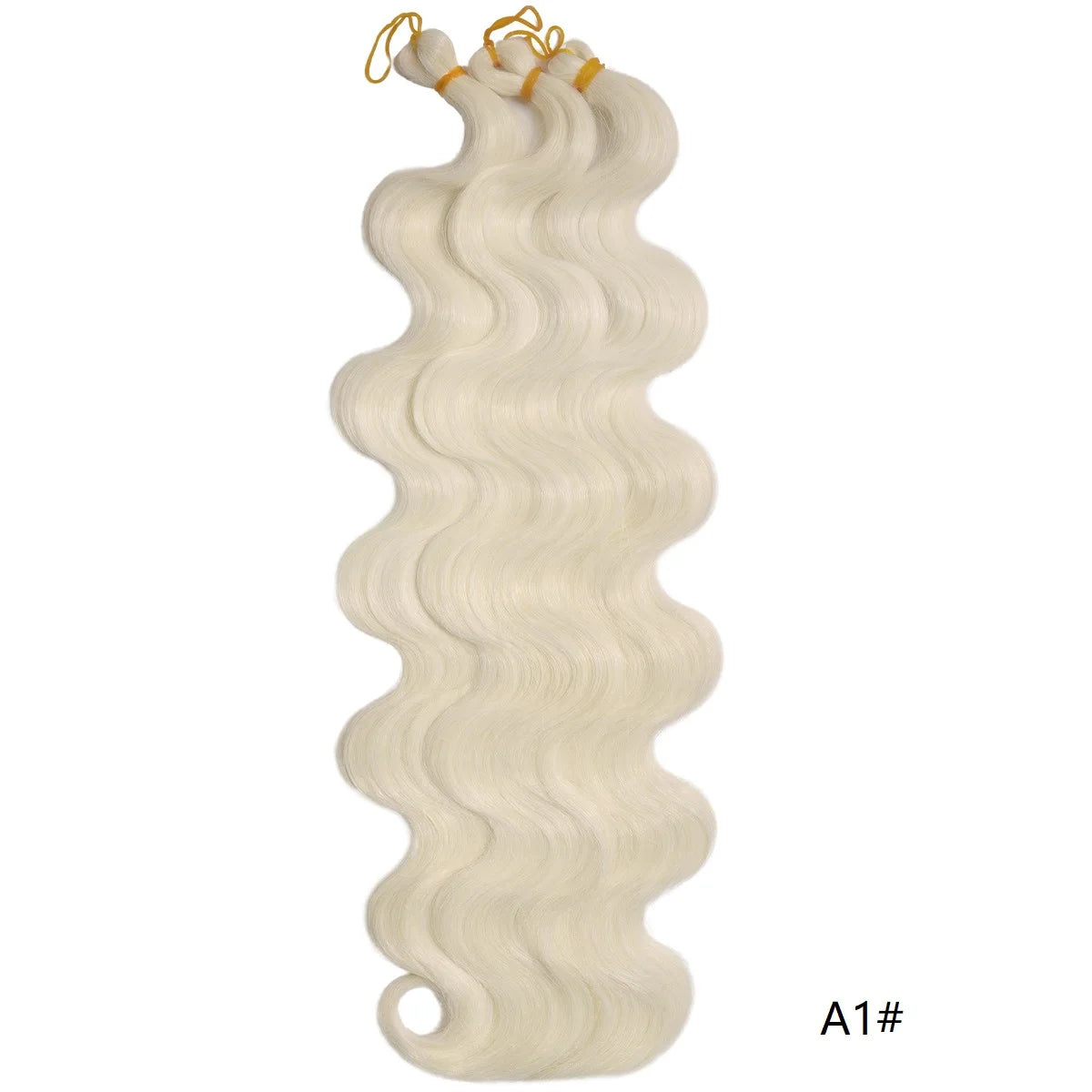 Lot de 3 mèches synthétiques à tresser en vrac, 24 pouces, lala curl ondulations naturelles, bordeaux, pour tresses au crochet et tresses torsadées style bohème