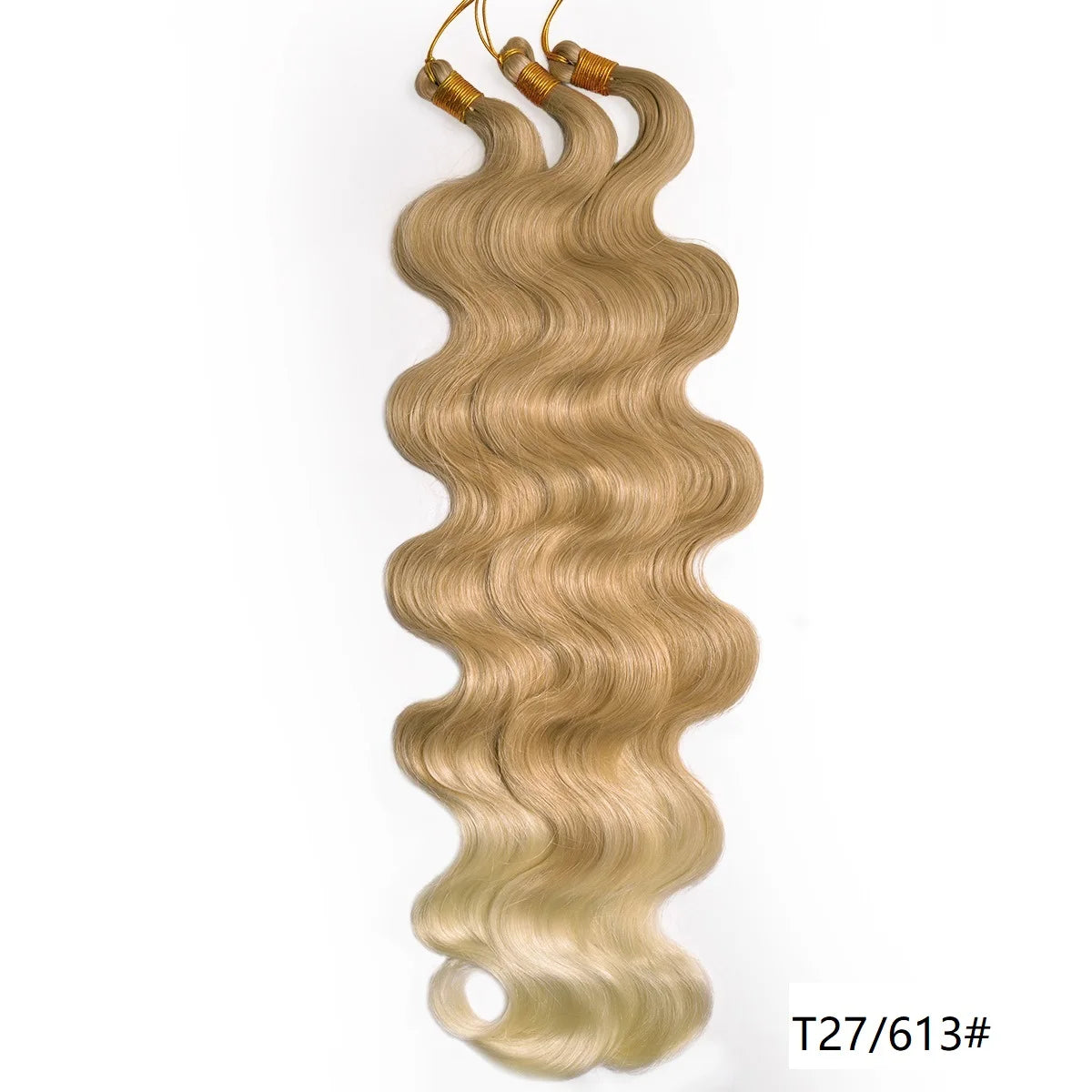 Lot de 3 mèches synthétiques à tresser en vrac, 24 pouces, lala curl ondulations naturelles, bordeaux, pour tresses au crochet et tresses torsadées style bohème