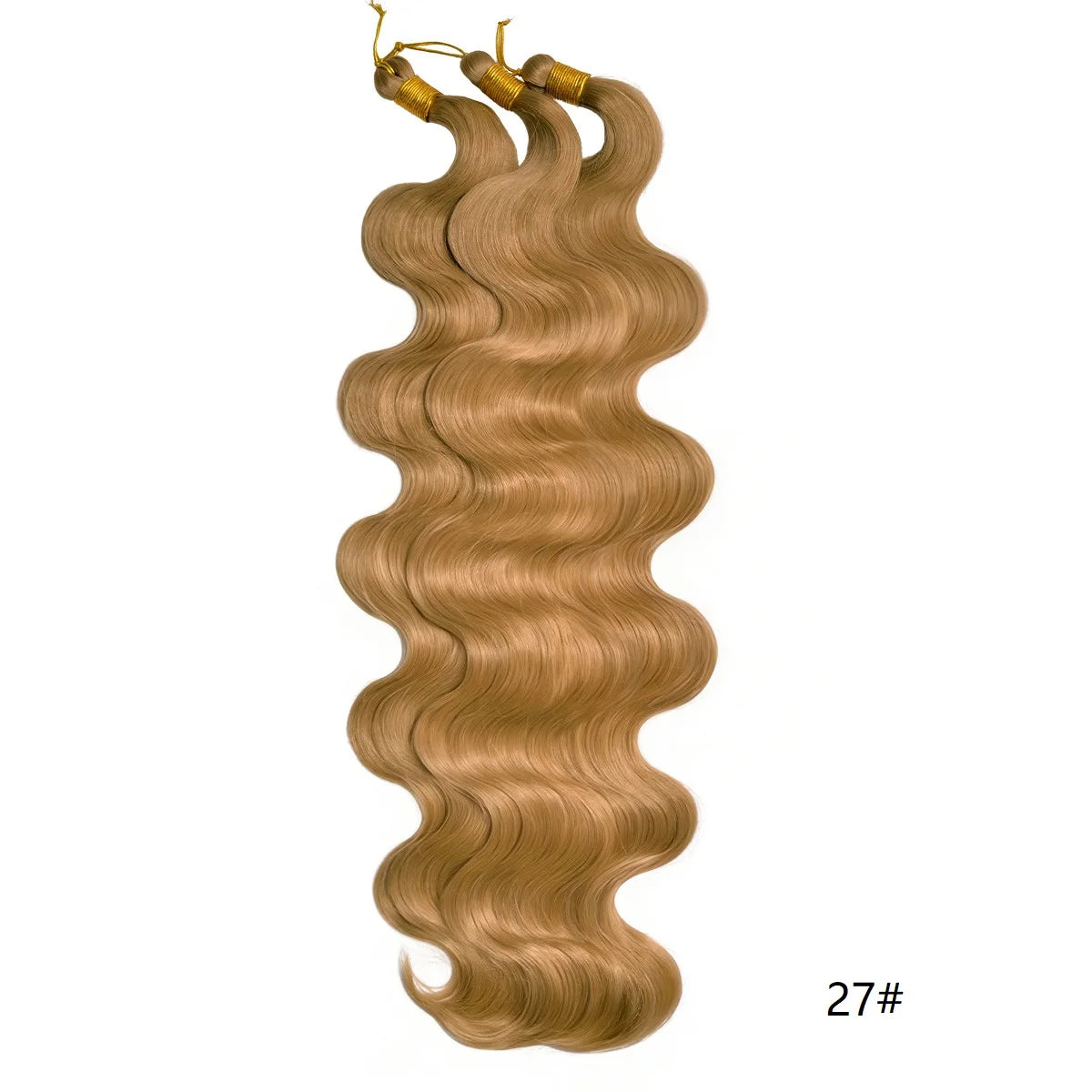 Lot de 3 mèches synthétiques à tresser en vrac, 24 pouces, lala curl ondulations naturelles, bordeaux, pour tresses au crochet et tresses torsadées style bohème
