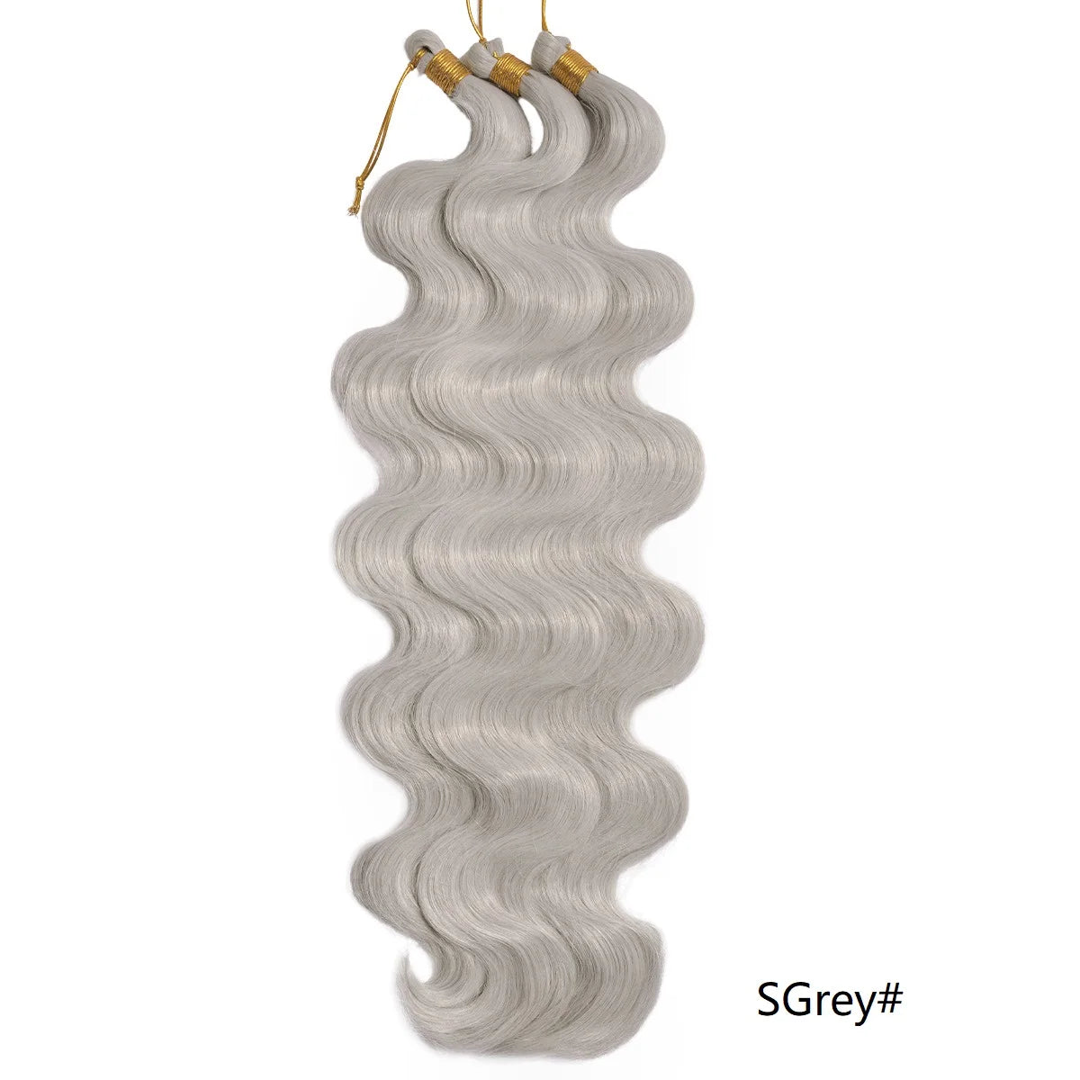 Lot de 3 mèches synthétiques à tresser en vrac, 24 pouces, lala curl ondulations naturelles, bordeaux, pour tresses au crochet et tresses torsadées style bohème