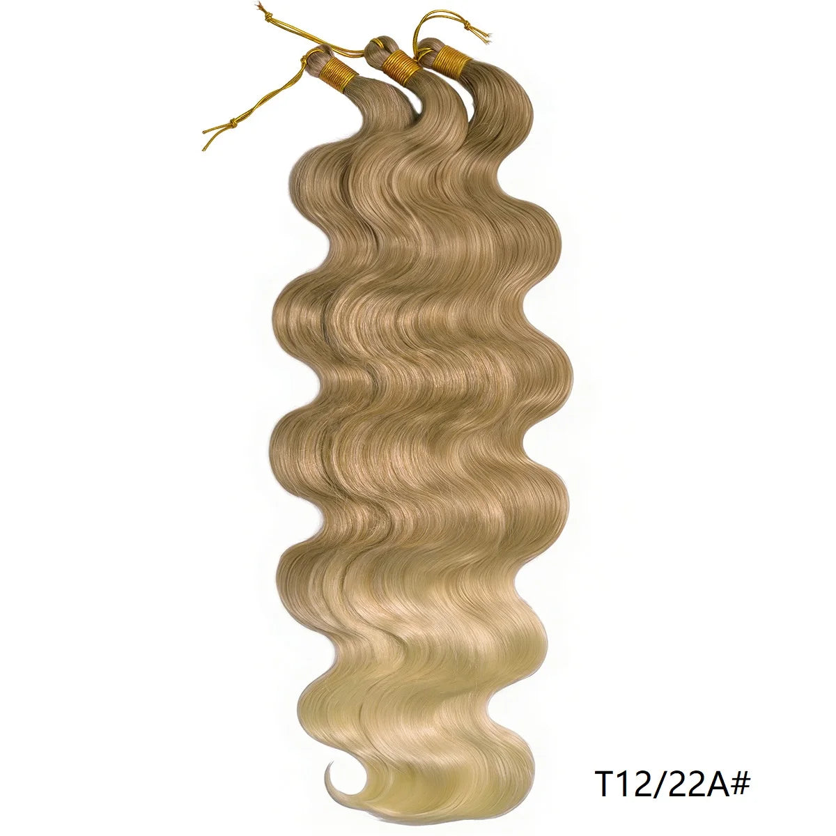 Lot de 3 mèches synthétiques à tresser en vrac, 24 pouces, lala curl ondulations naturelles, bordeaux, pour tresses au crochet et tresses torsadées style bohème