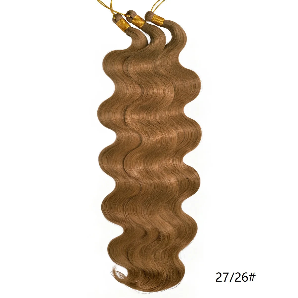 Lot de 3 mèches synthétiques à tresser en vrac, 24 pouces, lala curl ondulations naturelles, bordeaux, pour tresses au crochet et tresses torsadées style bohème