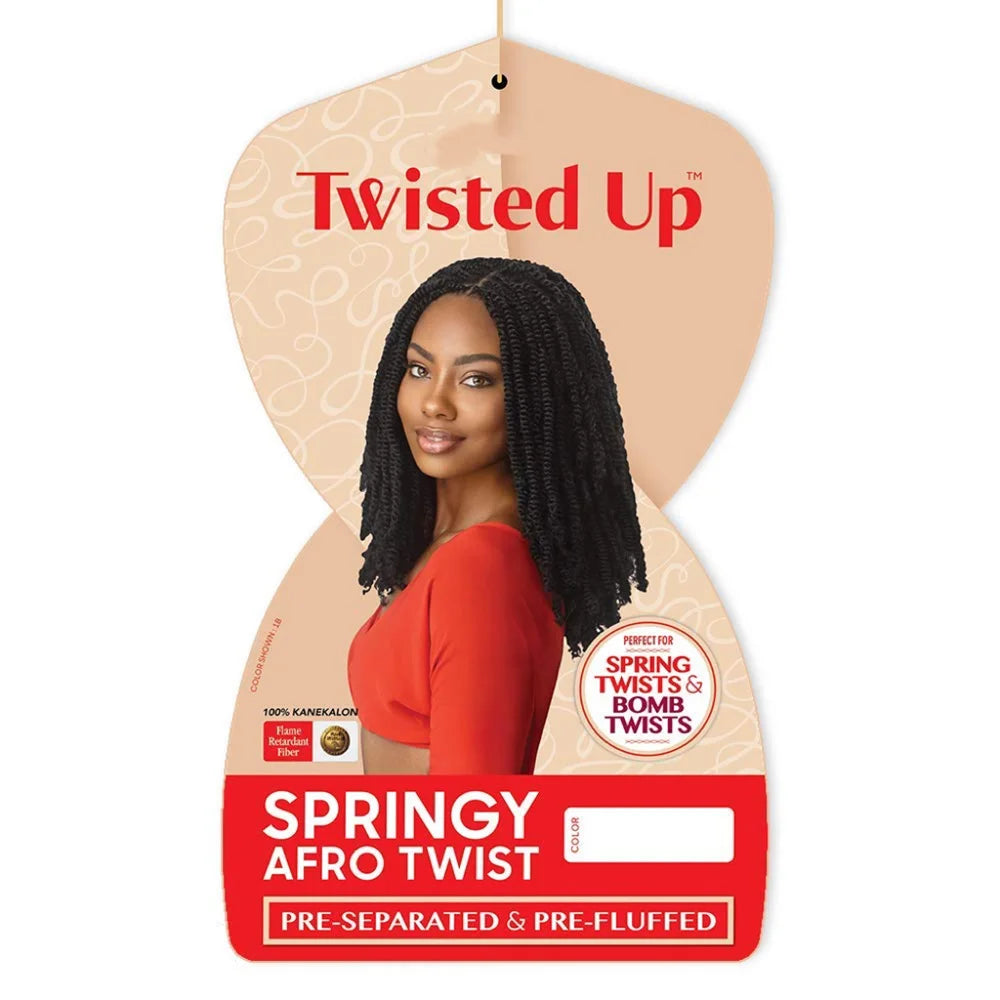 3X Tresses synthétiques Afro Twist Springy 16/24 pouces, courtes et douces, pour tressage au crochet, coiffures naturelles pour femmes noires